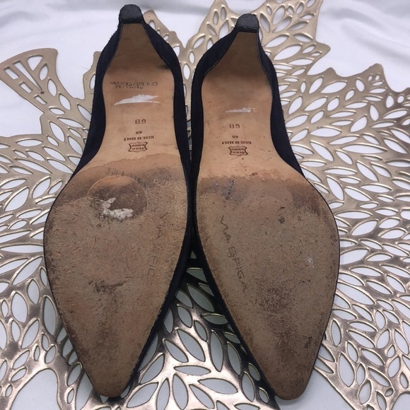 VIA SPIGA Made In Italy Purple Suede Unique Heels Size 6 - Picture 10 of 10